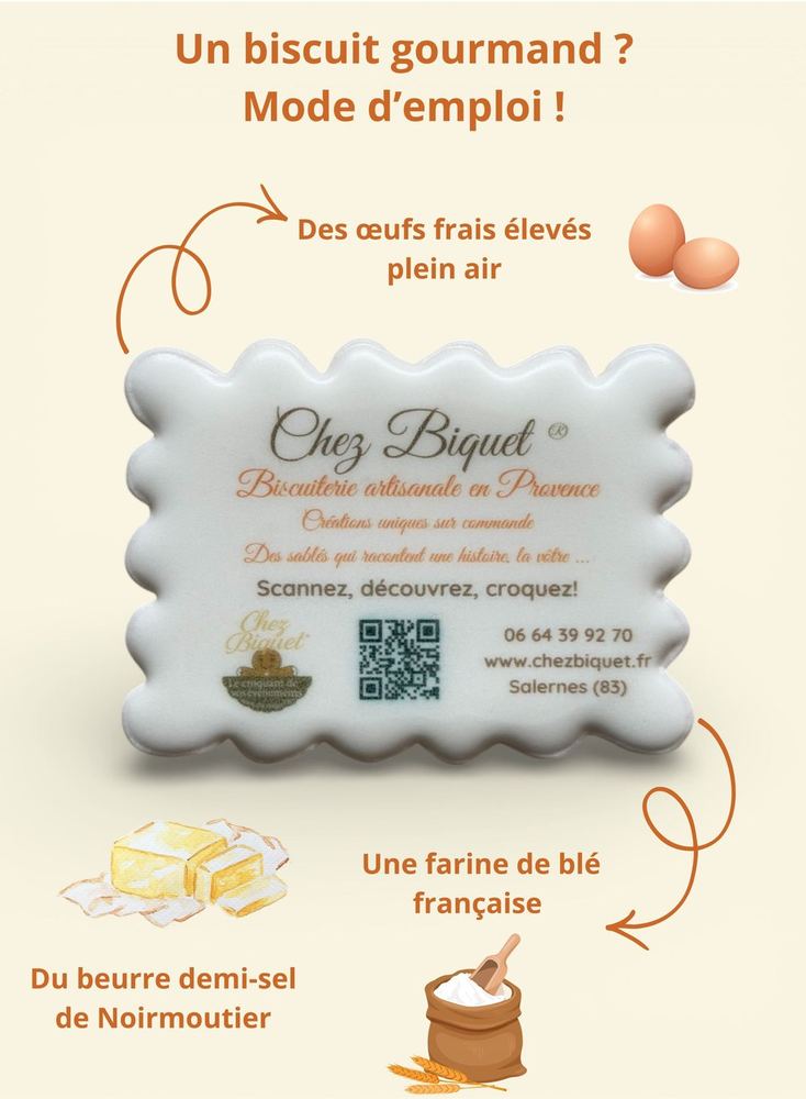 Un biscuit gourmand ? Les ingrédients Chez Biquet